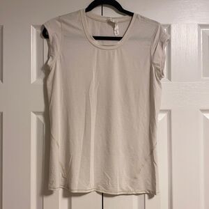 Lululemon Muscle Tank Top - Ivory w/ Dotted Lines